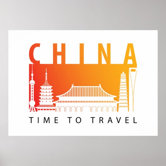 Reizen naar China Poster (Voorkant)