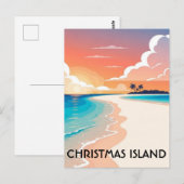 Reizen naar Christmas Island Briefkaart (Voorkant / Achterkant)