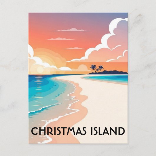 Reizen naar Christmas Island Briefkaart (Voorkant)