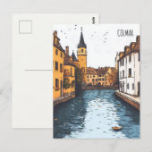 Reizen naar Colmar Frankrijk Briefkaart (Voorkant / Achterkant)