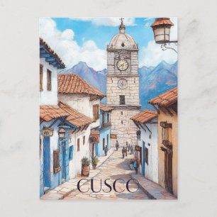 Reizen naar Cusco Peru Briefkaart