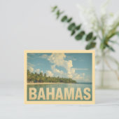 Reizen naar de Bahama's in vintage stijl Briefkaart (Staand voorkant)