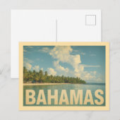 Reizen naar de Bahama's in vintage stijl Briefkaart (Voorkant / Achterkant)