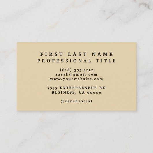 Reizen naar de Eiffeltoren Visitekaartje (Achterkant)