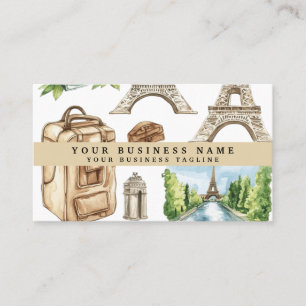 Reizen naar de Eiffeltoren Visitekaartje