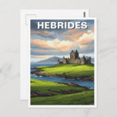 Reizen naar de Hebriden Schotland Briefkaart (Voorkant / Achterkant)