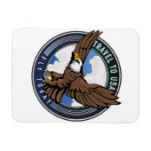 Reizen naar de VS Vlieg vandaag logo Magneet (Horizontaal)