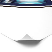 Reizen naar de VS Vlieg vandaag logo Perfect Poster (Hoek)