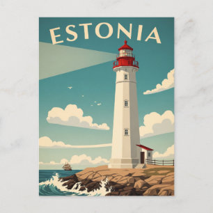 Reizen naar de Vuurtorens van Estland Briefkaart