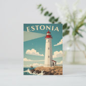 Reizen naar de Vuurtorens van Estland Briefkaart (Staand voorkant)