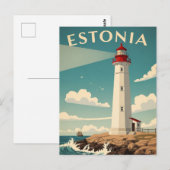 Reizen naar de Vuurtorens van Estland Briefkaart (Voorkant / Achterkant)