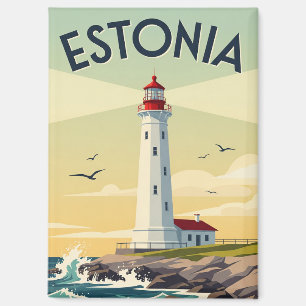 Reizen naar de Vuurtorens van Estland Magneet