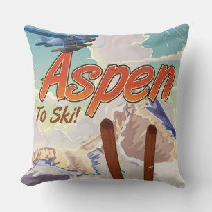 Reizen naar Denemarken Cartoon viking reisposter Kussen
