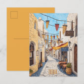 Reizen naar Doha Qatar Briefkaart (Voorkant / Achterkant)