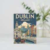  reizen naar Dublin Briefkaart (Staand voorkant)