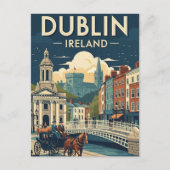  reizen naar Dublin Briefkaart (Voorkant)