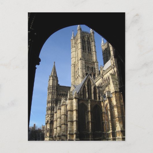 Reizen naar Engeland Lincoln Kathedraal Briefkaart (Voorkant)