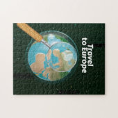 Reizen naar Europa vakantieprint Legpuzzel (Horizontaal)