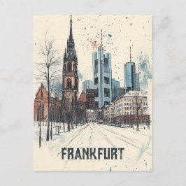 Reizen naar Frankfurt am Main Duitsland Briefkaart