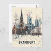 Reizen naar Frankfurt am Main Duitsland Briefkaart (Voorkant / Achterkant)