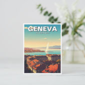 Reizen naar Genève Zwitserland Briefkaart (Staand voorkant)