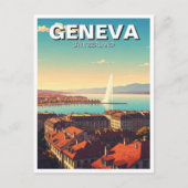 Reizen naar Genève Zwitserland Briefkaart (Voorkant)