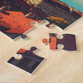 Reizen naar Genève Zwitserland Legpuzzel (Zijkant)