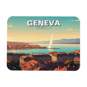 Reizen naar Genève Zwitserland Magneet