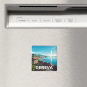 Reizen naar Genève Zwitserland Magneet (Insitu (Vaatwasser))