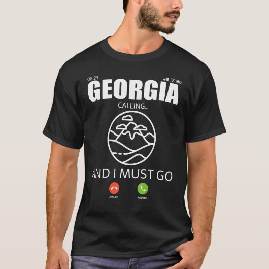 Reizen naar Georgia Trip Camp Avontuur Wandelback T-shirt (Voorkant)