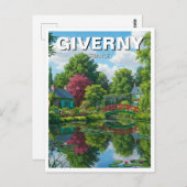 Reizen naar Giverny France Briefkaart (Voorkant / Achterkant)