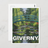 Reizen naar Giverny France Briefkaart (Voorkant / Achterkant)
