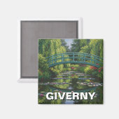 Reizen naar Giverny France Magneet (Voorkant / Achterkant)