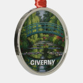 Reizen naar Giverny France Metalen Ornament (Rechts)