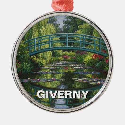 Reizen naar Giverny France Metalen Ornament (Voorkant)