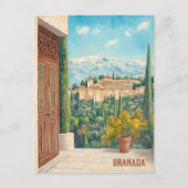 Reizen naar Granada Spanje Briefkaart (Voorkant)