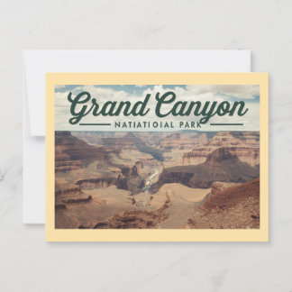 Reizen naar Grand Canyon in vroeger tijden Briefkaart