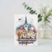 Reizen naar Hallstatt Oostenrijk Briefkaart (Staand voorkant)