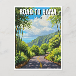 Reizen naar Hana Maui Hawaii Briefkaart