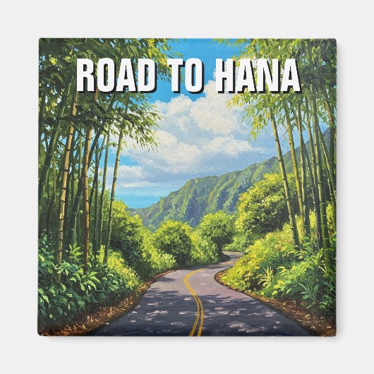 Reizen naar Hana Maui Hawaii Magneet (Voorkant)