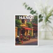 Reizen naar Hanoi Vietnam Briefkaart (Staand voorkant)