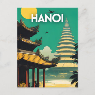 Reizen naar Hanoi Vietnam Briefkaart