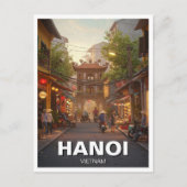 Reizen naar Hanoi Vietnam Briefkaart (Voorkant)