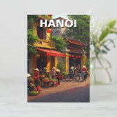 Reizen naar Hanoi Vietnam Feestdagenkaart (Staand voorkant)