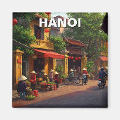 Reizen naar Hanoi Vietnam Magneet (Voorkant)