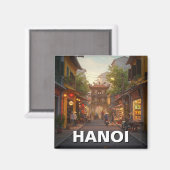 Reizen naar Hanoi Vietnam Magneet (Voorkant / Achterkant)
