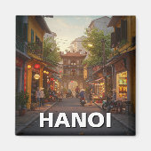 Reizen naar Hanoi Vietnam Magneet (Voorkant)