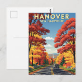 Reizen naar Hanover New Hampshire Briefkaart (Voorkant / Achterkant)
