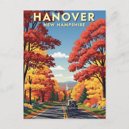 Reizen naar Hanover New Hampshire Briefkaart (Voorkant)