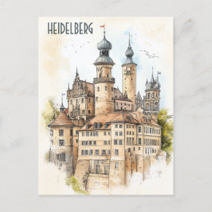 Reizen naar Heidelberg Duitsland Briefkaart